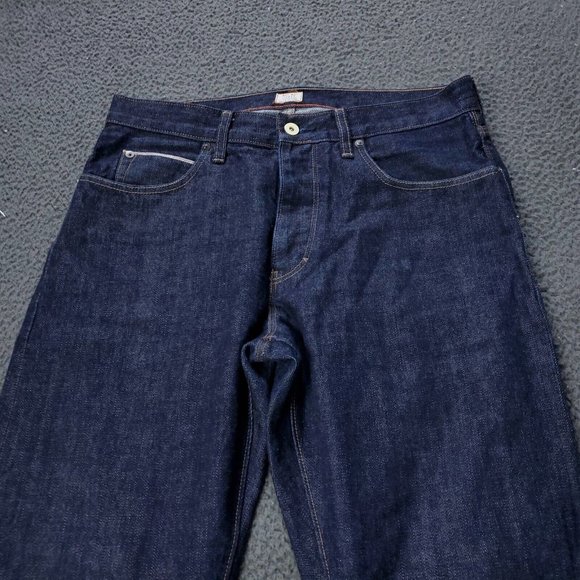J. Crew Vintage Slim Fit Button Fly Jeans Cotton Blue Mens Size 30x30 - Picture 5 of 10